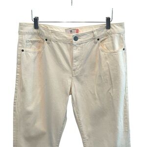 CAbi White Women's Boot Cut 100% Boyfriend Jeans Size 12